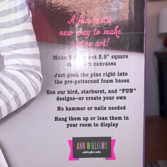 🔹4 for $30 New Ann Williams Group AWG-CTE40-V2-C Craft-tastic String Art Kit III - Picture 3 of 3